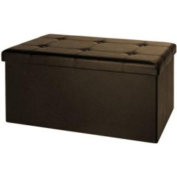 Casaria - Banc de rangement avec couvercle amovible Siège pouf Coffre de rangement pliable pour