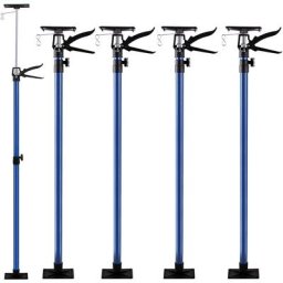 Deuba - Set de 4 étai de porte/étai de soutien acier réglable en hauteur 115-290cm max. 30kg