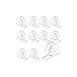 12 Pièces Clips de Nappe en Plastique Transparent Pinces Clips de Couverture de Table Transparents