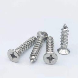 Vis Autotaraudeuse M2.5 100PCS Vis Assortiment Kit Vis à Tête Plate Vis à Bois Inox Vis Autoforeuse