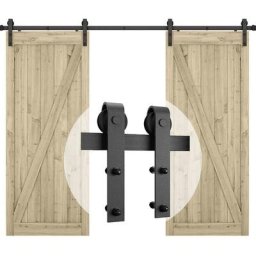 Quincaillerie Kit de Rail Suspendu Porte Coulissante, Ensemble Industriel Hardware kit pour Porte