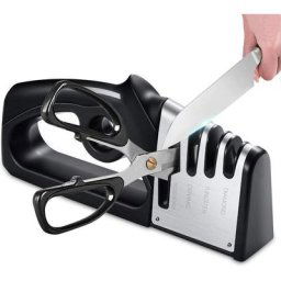 En 1 Aiguiseur de Cuisine Affuteur Couteau et Ciseaux,Aiguiseur Couteaux Professionnel, Knife