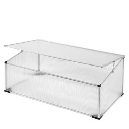 Mini-serre de jardin serre à tomates aluminium inoxydable polycarbonate 4 mm 100x60cm