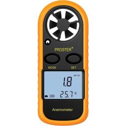 Anémomètre Digital lcd Vitesse du Vent de Mètre Indicateur de Mesure de la Vitesse du Flux d'Air