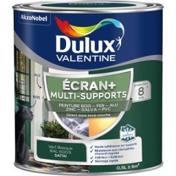 Ecran+ multi-supports exterieure - Peinture en Phase Aqueuse Éxtérieur - Satin Vert Basque 0,5 l