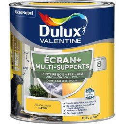 Ecran+ multi-supports exterieure - Peinture en Phase Aqueuse Éxtérieur - Satin Jaune Lupin 0,5 l