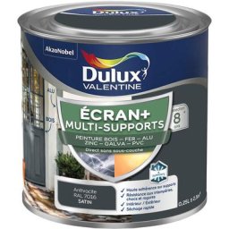 Ecran+ multi-supports exterieure - Peinture en Phase Aqueuse Éxtérieur - Satin Gris Anthracite 0,25