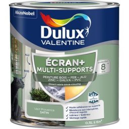 Ecran+ multi-supports exterieure - Peinture en Phase Aqueuse Éxtérieur - Satin Vert Provence 0,5 l