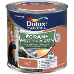 Ecran+ multi-supports exterieure - Peinture en Phase Aqueuse Éxtérieur - Satin Terre Cuite 0,25 l
