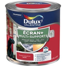 Ecran+ multi-supports exterieure - Peinture en Phase Aqueuse Éxtérieur - Satin Rouge Coquelicot