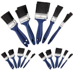Deuba - Set de 30 pinceaux bleu professionnels 5 tailles différentes peinture maison travaux divers