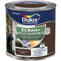 Ecran+ multi-supports exterieure - Peinture en Phase Aqueuse Éxtérieur - Satin Brun Normandie 0,25