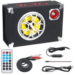 8 600W Car Subwoofer Sous-Siège Bluetooth Haut-Parleur Stéréo Slim Amplificateur