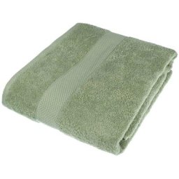 Homescapes - Serviette 100% Coton - Vert Sauge - 100 x 180 cm - Vert Sauge