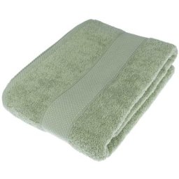 Homescapes - Serviette 100% Coton - Vert Sauge - 100 x 150 cm - Vert Sauge