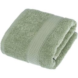 Homescapes - Serviette 100% Coton - Vert Sauge - 50 x 90 cm - Vert Sauge