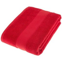 Homescapes - Serviette 100% Coton - Rouge - 100 x 150 cm - Rouge