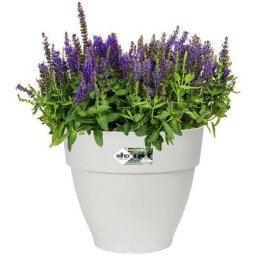 Bac à fleurs rond ou carré jardinière Blanc en plastique pour extérieur jardin terrasse pot de