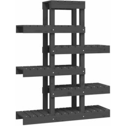 Support à plantes Gris 85x25x109,5 cm Bois massif de pin Vidaxl Grey