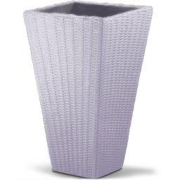 Deuba - Pot de fleurs 70 x 40 x 40 cm 59 l Bac à fleurs aspect polyrotin jardin terrasse intérieur