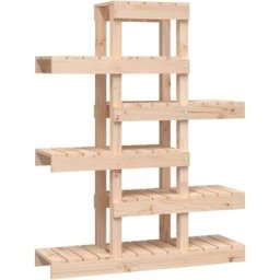Support à plantes 85x25x109,5 cm Bois massif de pin Vidaxl Marron