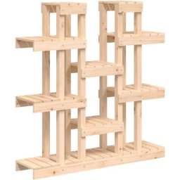 Support à plantes 104,5x25x109,5 cm Bois massif de pin Vidaxl Marron
