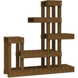 Support à plantes Marron miel 92x25x97 cm Bois massif de pin Vidaxl marron miel