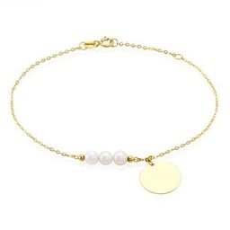 Bracelet Or Jaune Loreto Perles De Culture