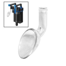 Filtre de sortie d'eau transparent pour aquarium plante d'eau tuyau de lys accessoires précieux