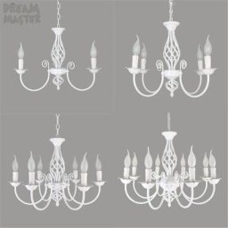 Lustres en fer de style européen lampes blanches pour salon éclairage moderne lampes d'éclairage
