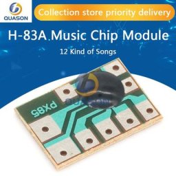Circuit imprimé de musique 10 pièces H-83A 12 types de chansons Module de puce vocale IC