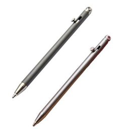 Mini porte-clés multifonction en acier inoxydable stylo à bille Gadget Portable équipement