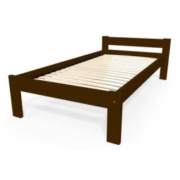 Lit 90x190 enfant en bois hêtre Simply 90x190 Wengé