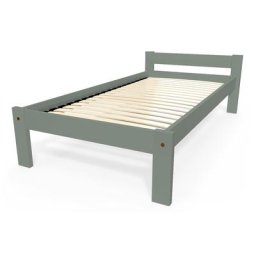 Lit 90x190 enfant en bois hêtre Simply 90x190 Gris