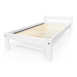 Lit 90x190 enfant en bois hêtre Simply 90x190 Blanc