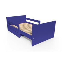 Lit évolutif enfant avec tiroir bois 90 x (140/170/200) Bleu foncé