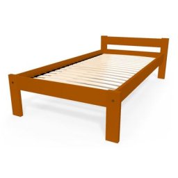 Lit 90x190 enfant en bois hêtre Simply 90x190 Chocolat