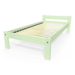 Lit 90x190 enfant en bois hêtre Simply 90x190 Vert Pastel