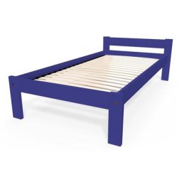 Lit 90x190 enfant en bois hêtre Simply 90x190 Bleu foncé