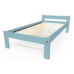 Lit 90x190 enfant en bois hêtre Simply 90x190 Bleu Pastel