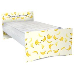 Lit 90x190 enfant avec tête et pied personnalisable