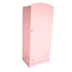 Armoire enfant 1 porte + 1 tiroir Isla Rose Pastel