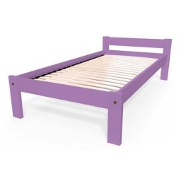 Lit 90x190 enfant en bois hêtre Simply 90x190 Lilas