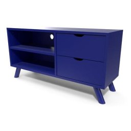 Meuble TV Scandinave bois Viking Bleu foncé