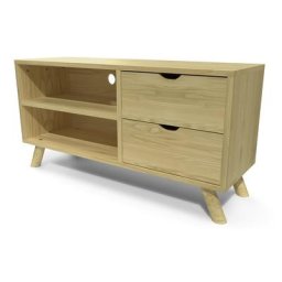 Meuble TV Scandinave bois Viking Miel