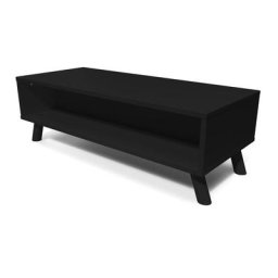 Table basse scandinave bois rectangulaire Viking Noir