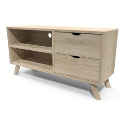 Meuble TV Scandinave bois Viking Brut