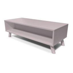 Table basse scandinave bois rectangulaire Viking Violet Pastel