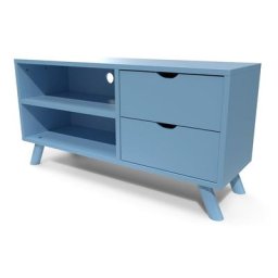Meuble TV Scandinave bois Viking Bleu Pastel