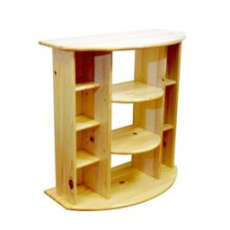 Meuble hifi bois massif Vernis Naturel